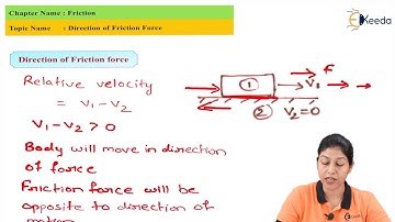 Direction of Friction Force in Engineering Mechanics - GATE Civil Engineering