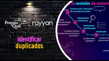 6. Rayyan: Identificar Duplicados