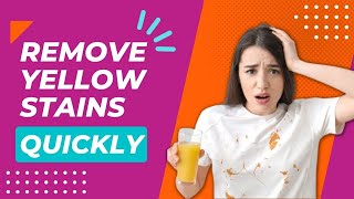 How To Remove Yellow Stains From White Clothes Quickly??