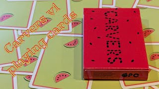 Daily deck review day 307 - Carvers v1 Watermelon playing cards By