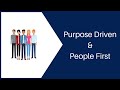 Purpose Driven &amp; People First