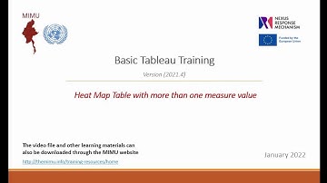 Ep 22 | Heat Map Table with More than One Measured Value | MIMU Basic Tableau Training Jan 2022
