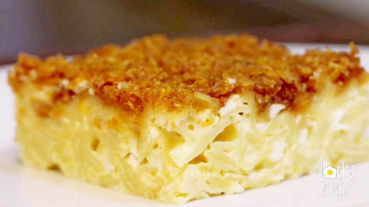 Cinnamon Noodle Kugel YouTube