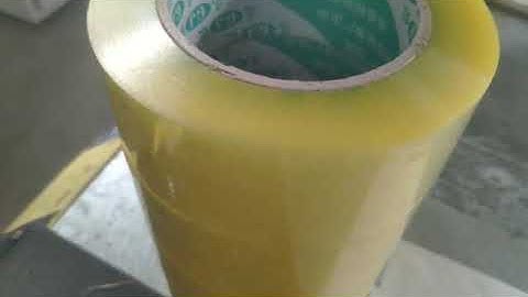 BOPP TAPE REWINDING AND SLITTING MACHINE OPERATION VIDEO