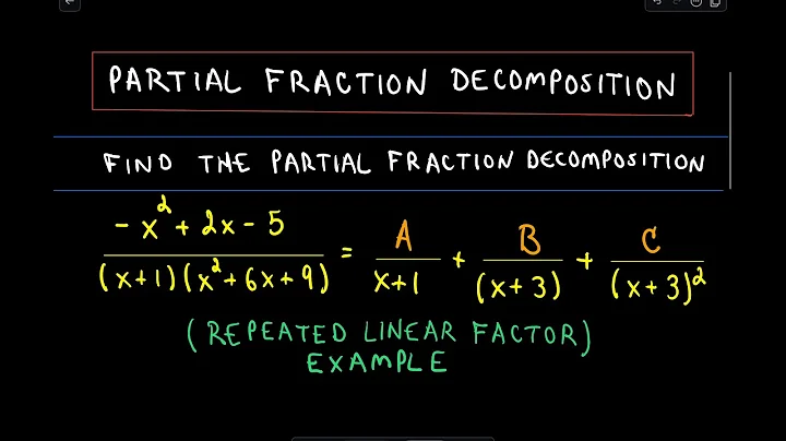 ❖ Partial Fraction Decomposition - Repeated Linear Factor ❖