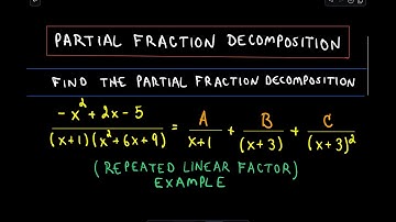 ❖ Partial Fraction Decomposition - Repeated Linear Factor ❖