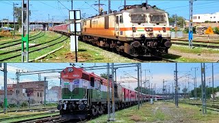 High Speed Trains Fastest Skipping Platform |   Electric vs Diesel trains | Indian Railways