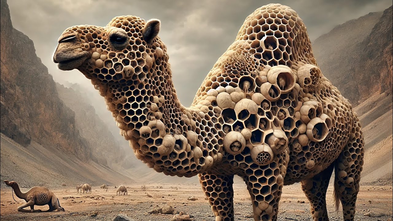 AI Generated Animal Love Art | Amazing Camel, Donkey & Hen Emotions | Humanity & Kindness Message