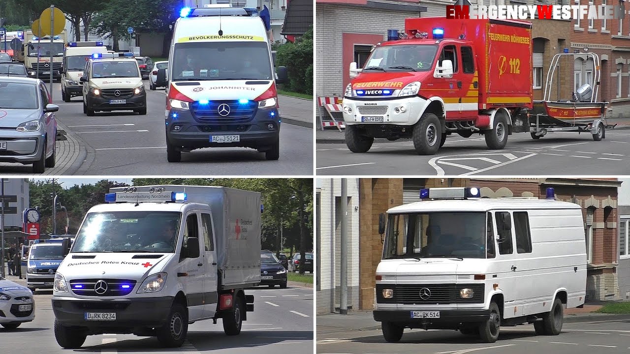 [Flutkatastrophe 2021] Hochwasser in Eschweiler | Einsatzfahrten Hilfsorganisationen - Teil 3