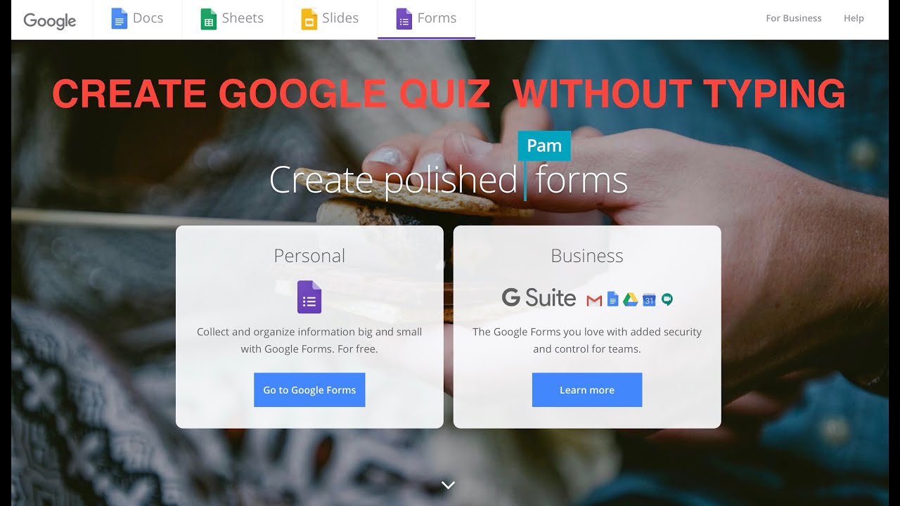 CREATE GOOGLE QUIZ WITHOUT TYPING. NEW METHOD OF CREATING QUIZ WITH ...