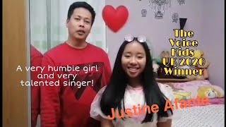 Justine Afante - The Voice Kids UK 2020 Winner