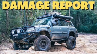 WHAT'S BUSTED!? Front end rebuild + NEW 35 inch tyres | TB48 Nissan Gu Patrol