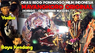 JARANAN MAYANGKORO ORIGINAL, ORASI REOG PONOROGO MILIK INDONESIA, hadirnya Yosika dan Bayu kendang