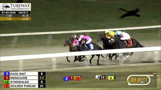 RACE 5 PROGRAM 1 9 2026