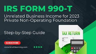 How to File IRS Form 990-T for UBTI for 2023
