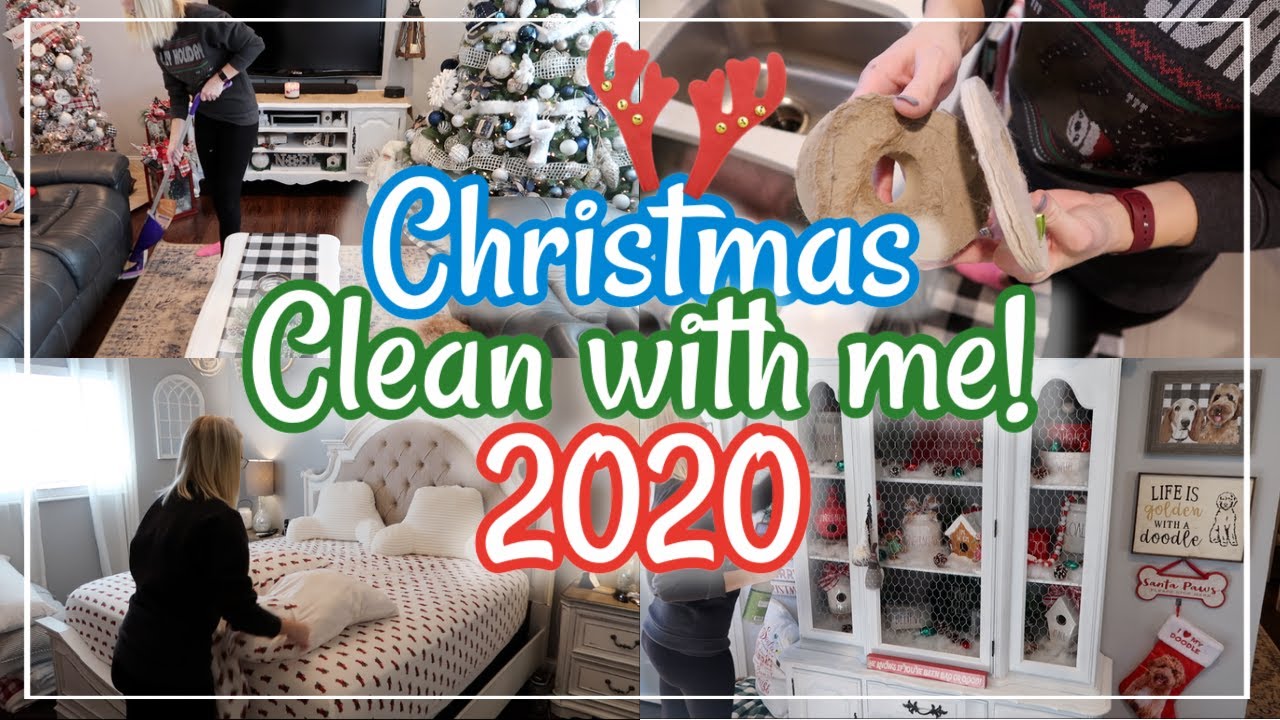 CHRISTMAS CLEAN WITH ME 2020| CLEAN AND DECORATE WITH ME| CLEANING MOTIVATION| GETTING IT ALL DONE