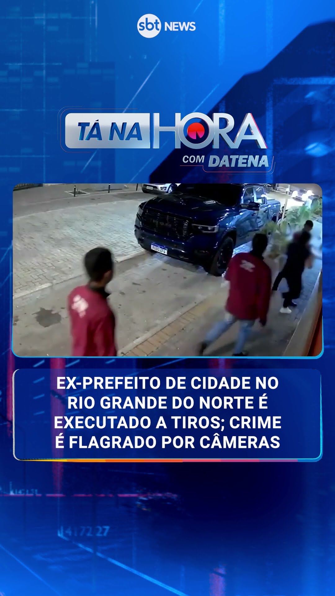 Ex-prefeito de cidade no Rio Grande do Norte é executado a tiros; crime é flagrado por câmeras