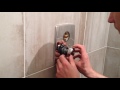 Shower valve installation