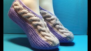 картинка: #442. НЕОБЫЧНЫЙ СПОСОБ ВЯЗАНИЯ ТАПОЧЕК.МАСТЕР КЛАСС.