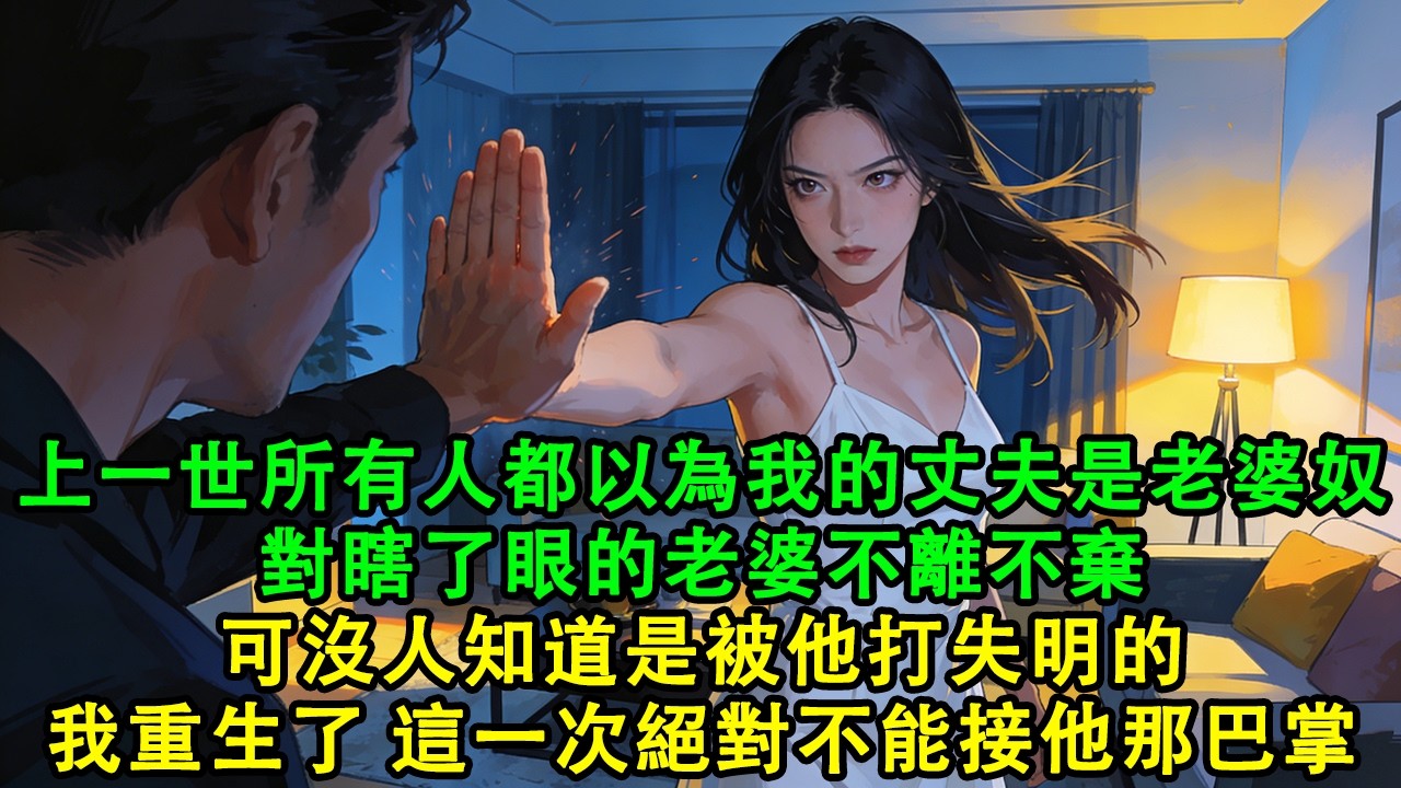 【完結爽文】前世所有人都以為我的丈夫是老婆奴，對瞎了眼的老婆不離不棄，可沒人知道我的眼睛是被打失明的，最後也被他活活打死。重生後...#故事 #重生 #爽文 #重生故事 #情感 #小說 #完結