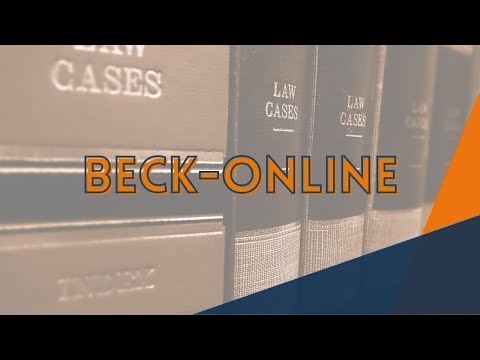 How to: Beck-Online // Universitätsbibliothek Leipzig