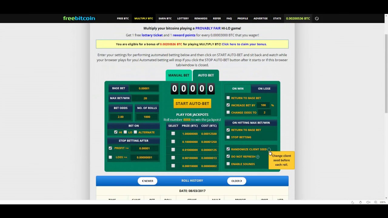 Фрибиткоин Freebitcoin новая стратегия 2017 года 30 000 сатош за 4 минут  Биткоин за час