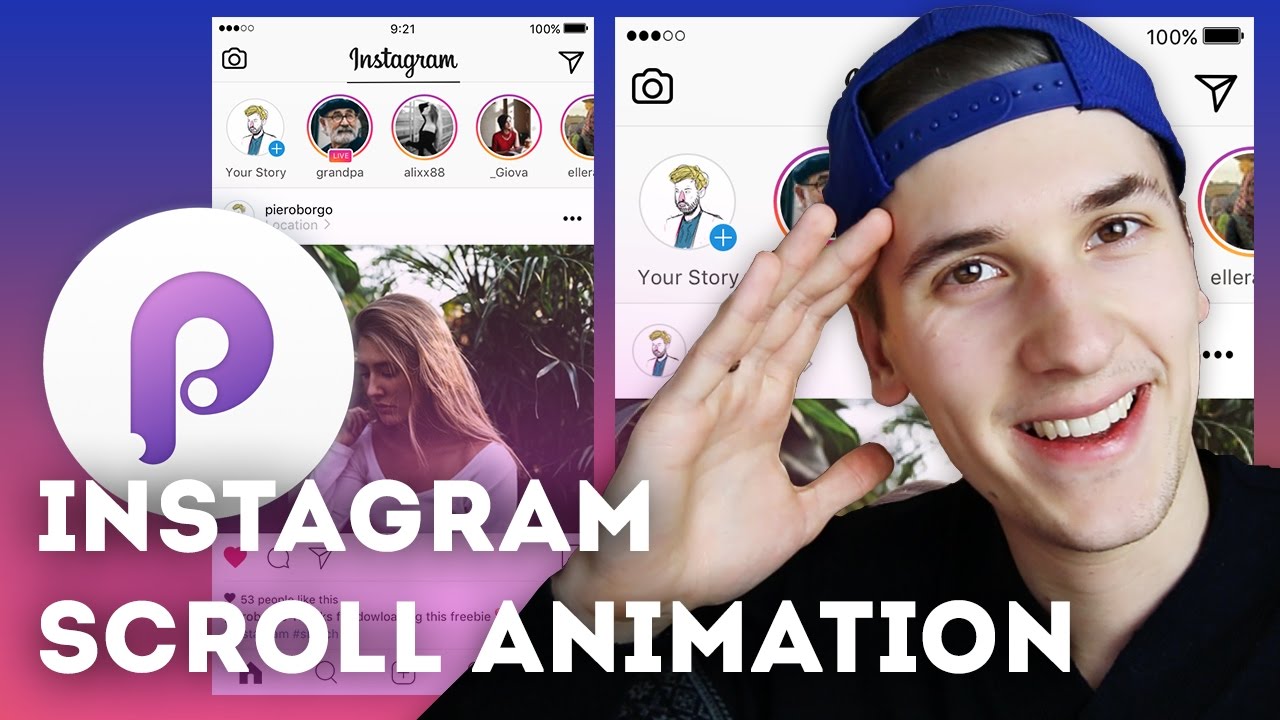 Instagram Scroll Animation • UI/UX Animations with Principle & Sketch  (Tutorial) - YouTube
