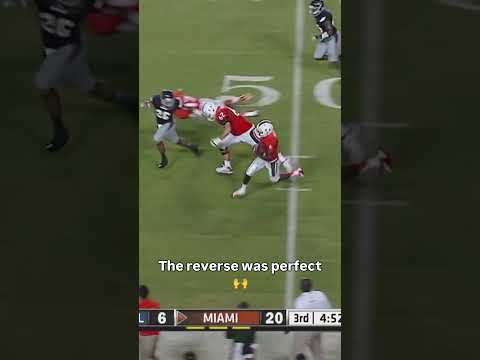 That cutback was clean 🧼 #miamihurricanes #accfootball #collegefootball