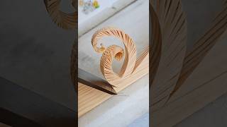 Perfect Curl: The Art of Wood Shaving ,#shorts #nature #wood #diy #asmr #relaxing #woodworking #art