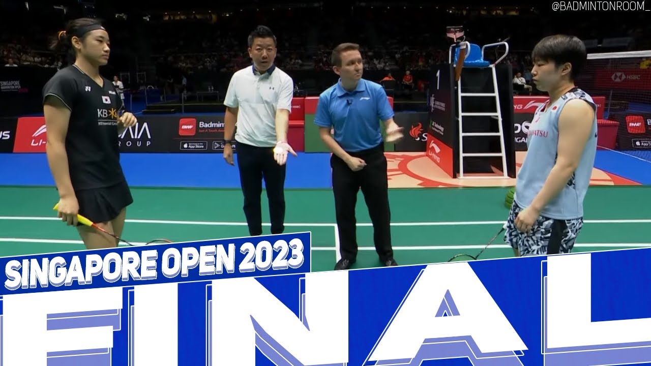 Akane Yamaguchi vs An Se Young Badminton Singapore Open 2023 Final