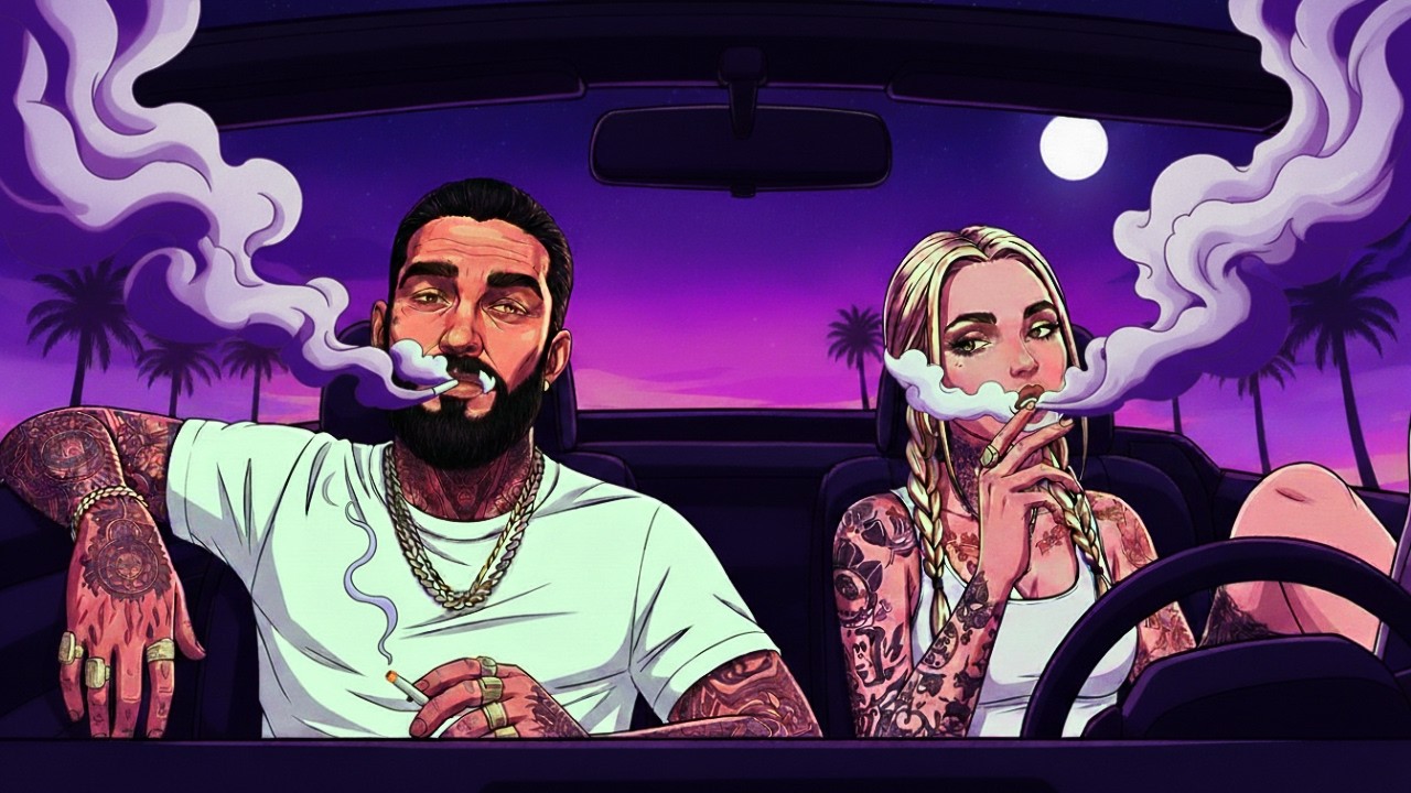 Hazy Late Night Drive — OG Chill Hip-Hop | 420 Bluesy Rap • Stoner Mood