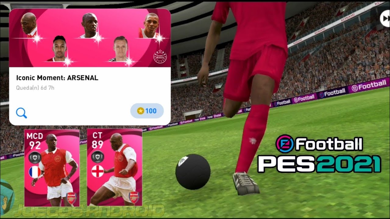 TRUCO PARA SACAR ICONIC MOMENT ARSENAL*P.Vieira,Campbell* PES 2021 MOBILE