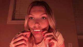 ASMR Mouth Sounds | mic nibbles, noms, and up close whisper |
