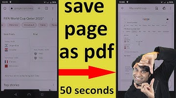 How to save page as pdf on chrome android