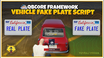 Vehicle Fake Plate Script | QBCore Vehicle License Plate Script | FiveM Fake License Plate Script