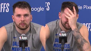 Luka Doncic hilarious reaction to interview being interrupted by moaning