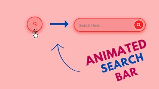 Animated Search Bar Using HTML & CSS | CSS Animation  Effects