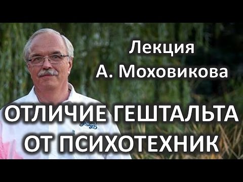 Отличие гештальт-терапии от психологических техник Лекция Александра Моховиков