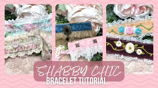 Create These Fun and Fabulous Shabby Chic Bracelets • Simple Embroidery • Beaded Blanket Stitch