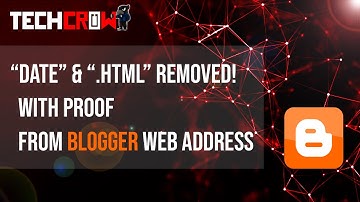 How to remove date & html from Blogger web address | With Proof!