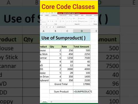 Sumproduct ( ) - एक्सेल का ऐसा फंक्शन जो टाइम बचाए #excel #shorts #exceltips #exceltutorial #tips