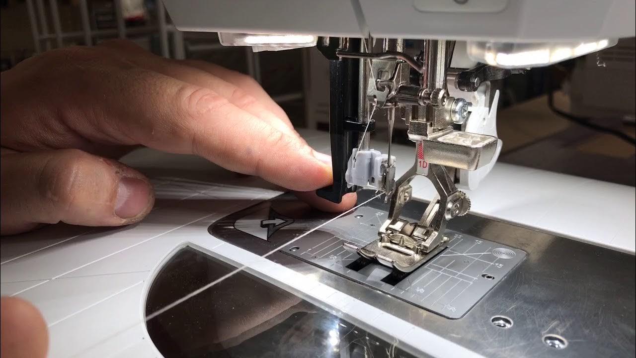 How to use a Bernina needle threader YouTube