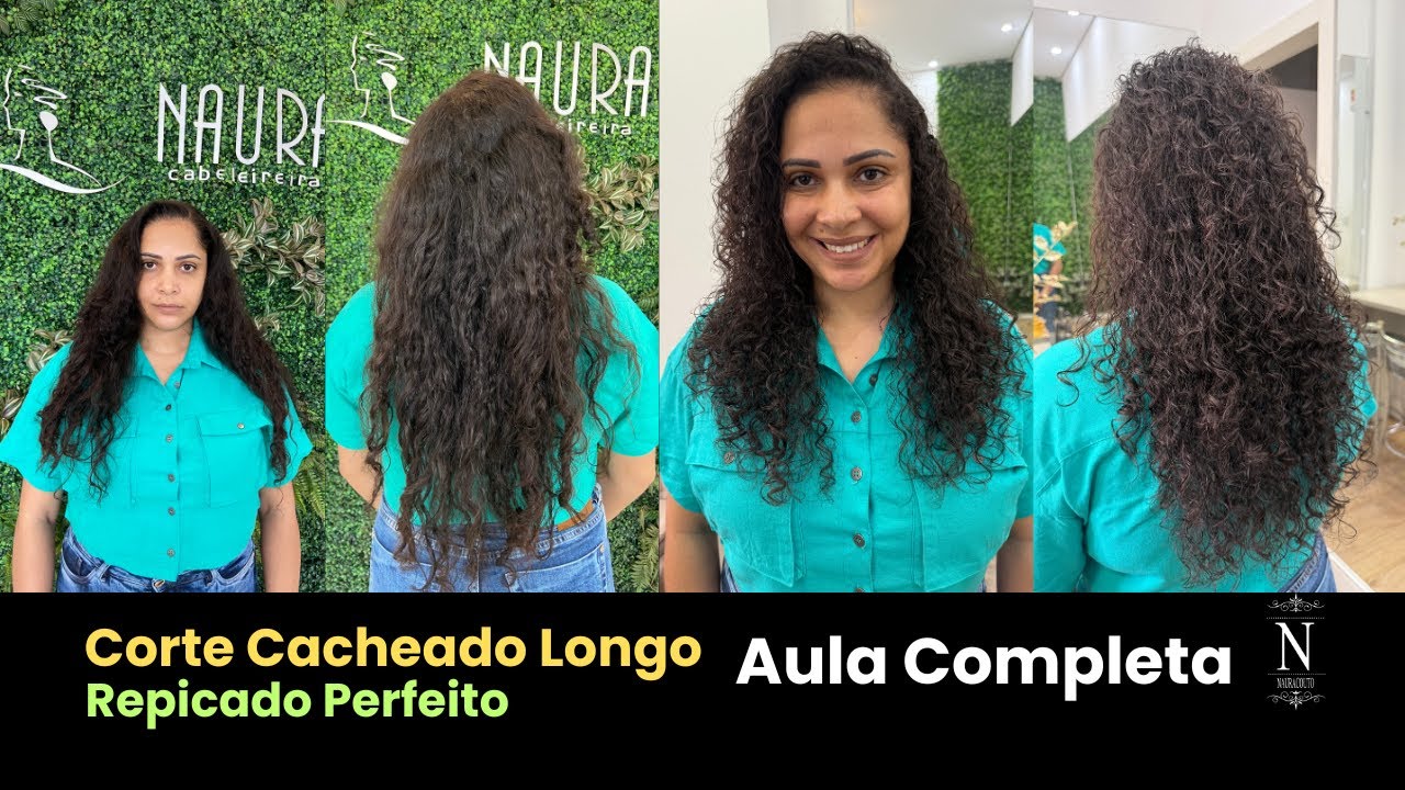 Corte Cacheado Longo | Repicado Perfeito