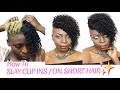 HOW TO : INSTALL CLIP INS ON VERY SHORT HAIR / TAPERED CUT / HAIR STYLE / MissMary’s Life💞