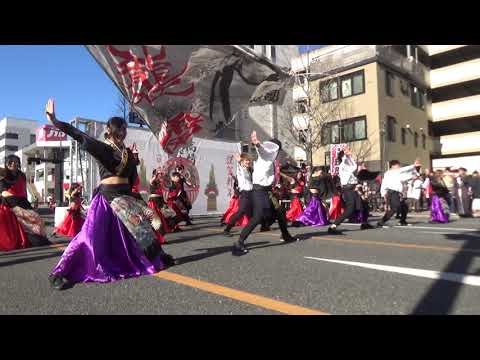 高崎だるま市(20190101_天道)襲雷舞踊団