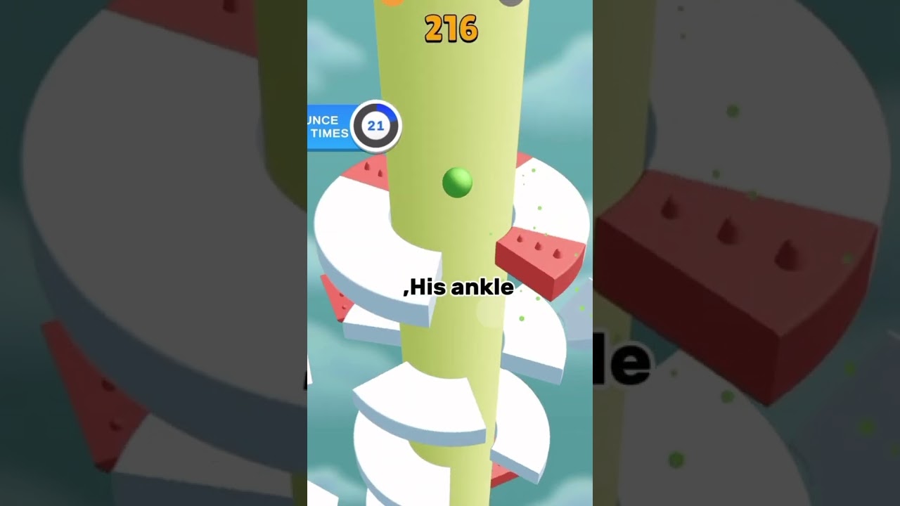 He broke his foot… and KEPT running 