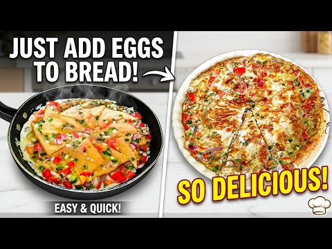 just add eggs to bread !! So delicious and easy to make. Simple breakfast recipe