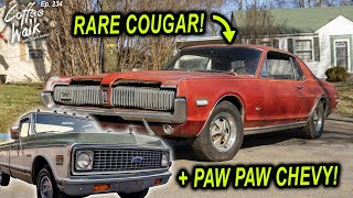 RESCUED: RARE Mercury Cougar + 1981 Honda CM200T + Chevy C10!