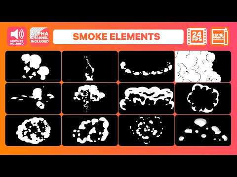 Free Hand-Drawn Smoke FX - Cartoon Smoke Elements Pack (Ae, Pr, Dr, FCPX)