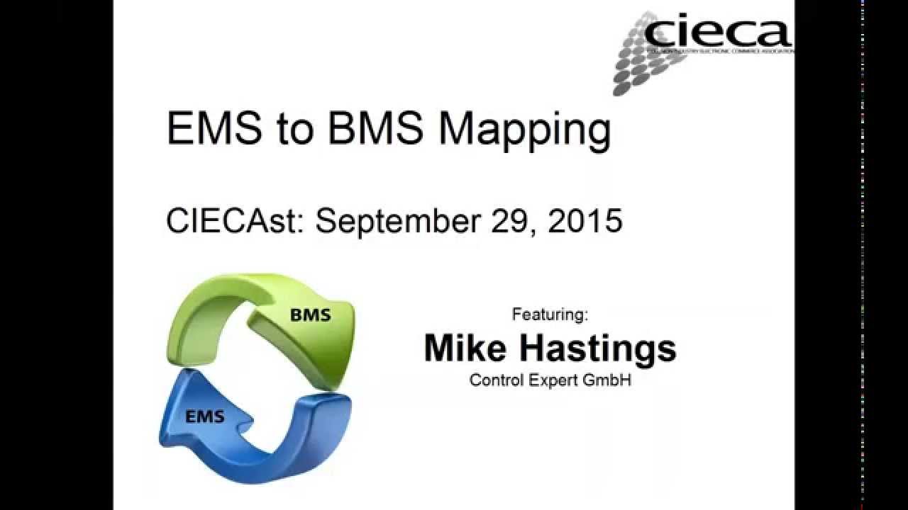 20150929 CIECAst EMS to BMS Mapping YouTube